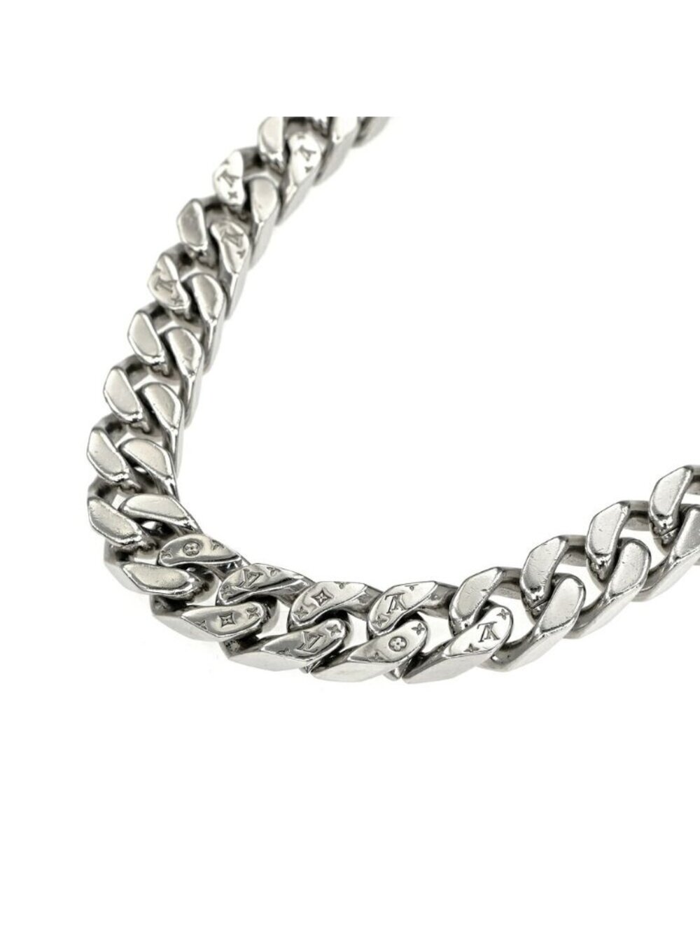 Louis Vuitton Collier LV Chain Silver Necklace